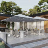 Parasol quadruple Sombra 620x620cm Gris - NATERIAL - 86549058
