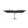 Parasol quadruple Sombra 620x620cm Gris - NATERIAL - 86549058