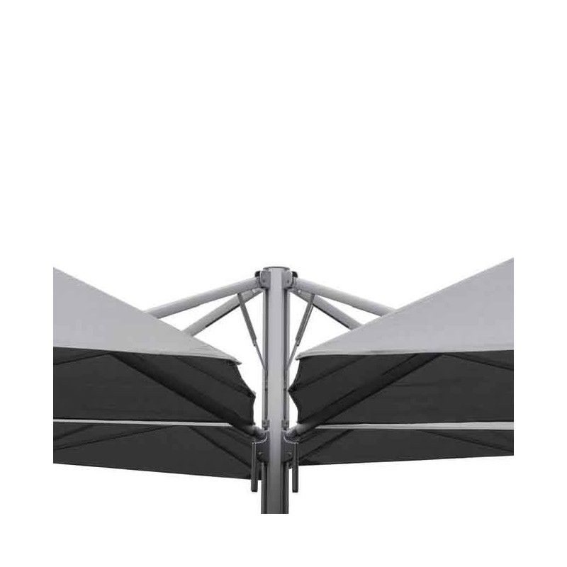 Parasol quadruple Sombra 620x620cm Gris - NATERIAL - 86549058