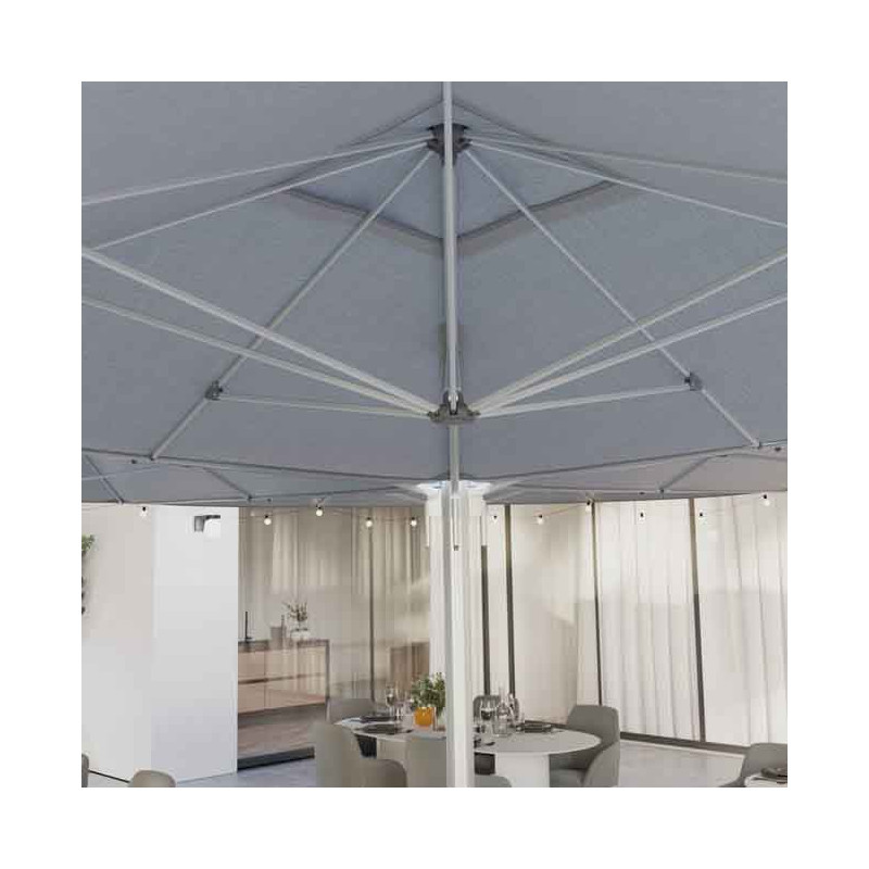 Parasol quadruple Sombra 620x620cm Gris - NATERIAL - 86549058