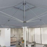Parasol quadruple Sombra 620x620cm Gris - NATERIAL - 86549058