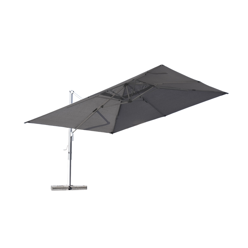 Parasol déporté Sombra 4x4 m Gris - NATERIAL - 86549095