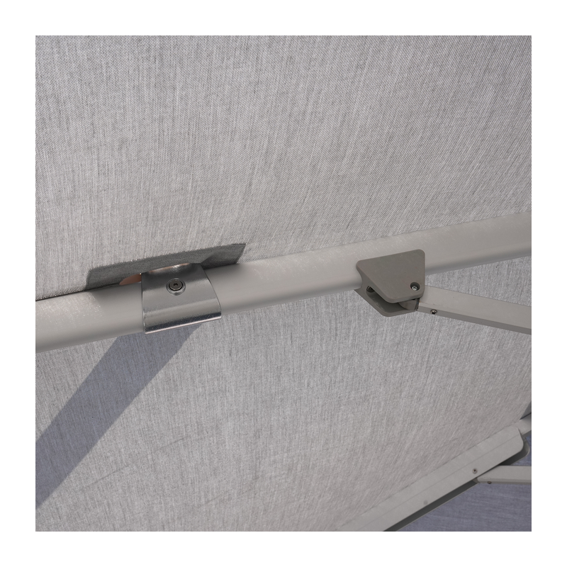 Parasol déporté Sombra 4x4 m Gris - NATERIAL - 86549095