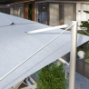 Parasol déporté Sombra 4x4 m Gris - NATERIAL - 86549095