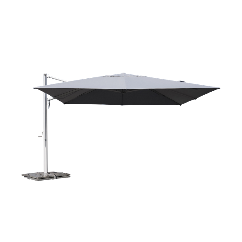 Parasol déporté Sombra 4x4 m Gris - NATERIAL - 86549095
