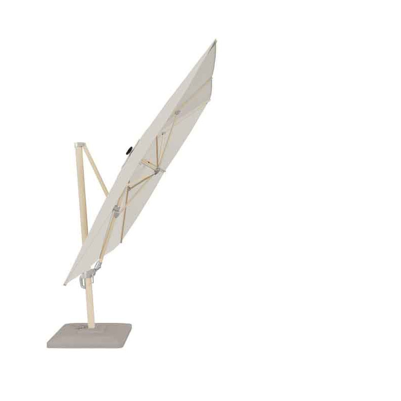 Parasol déporté Sonora II 391x282 cm Blanc - NATERIAL - 87100484