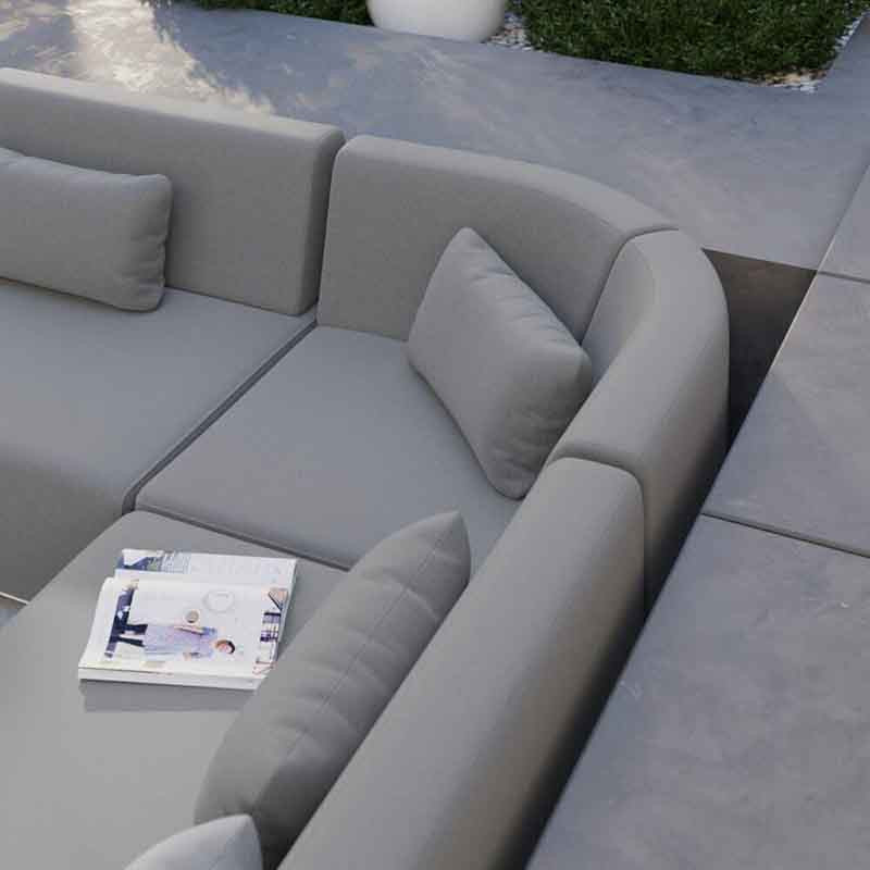 Module de coin Neptune en aluminium Gris - NATERIAL - 86549083