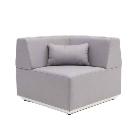 Module de coin Neptune en aluminium Gris - NATERIAL - 86549083