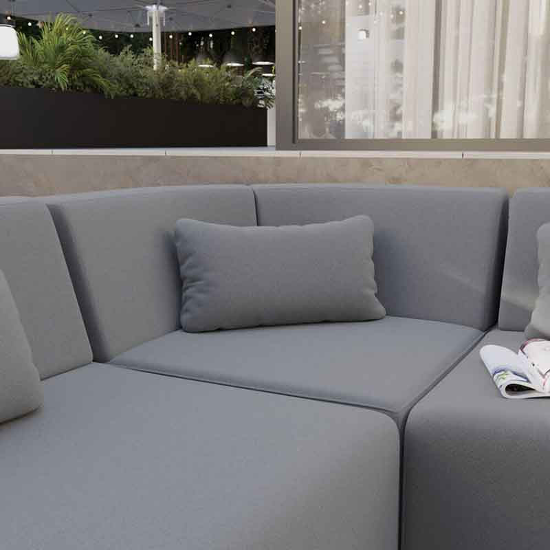 Module de coin Neptune en aluminium Gris - NATERIAL - 86549083