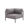 Module corner Idunn en aluminium et olefin Noir - NATERIAL