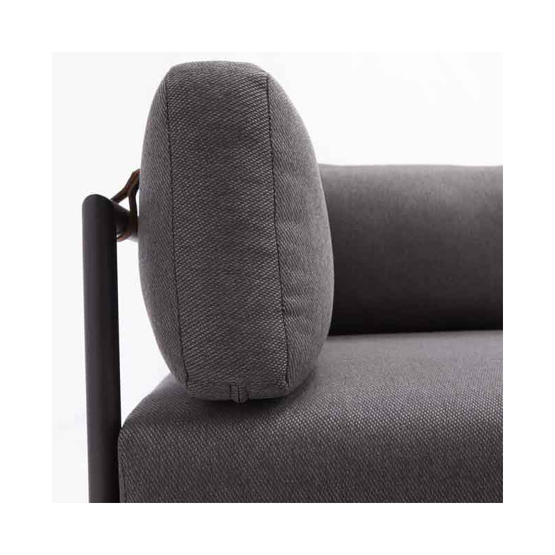 Module corner Idunn en aluminium et olefin Noir - NATERIAL