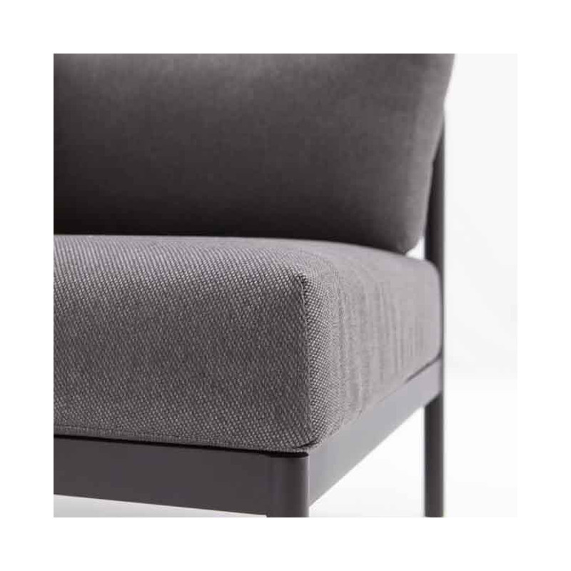 Module corner Idunn en aluminium et olefin Noir - NATERIAL