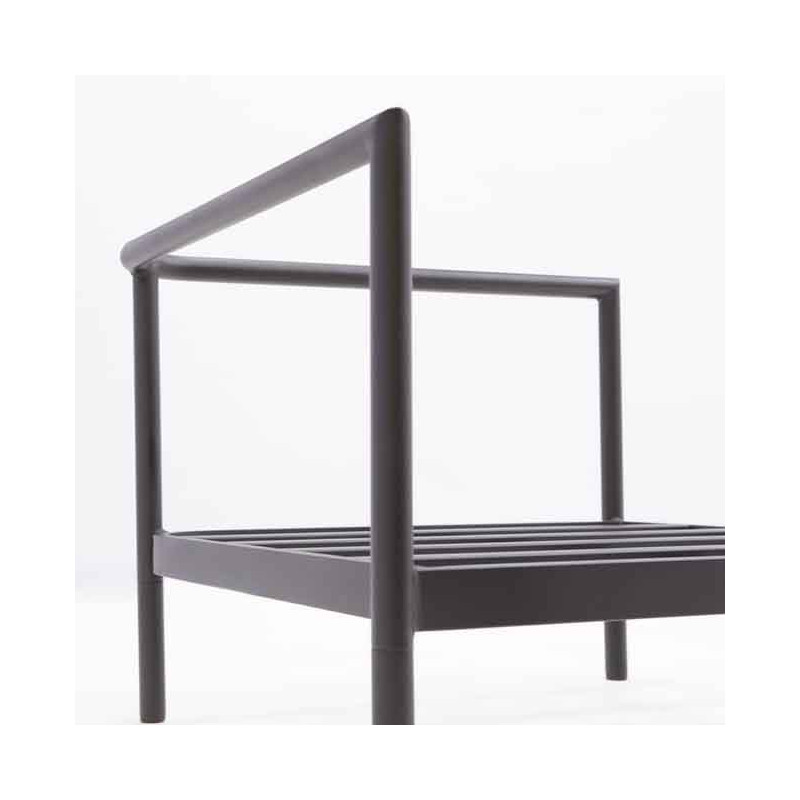 Module corner Idunn en aluminium et olefin Noir - NATERIAL