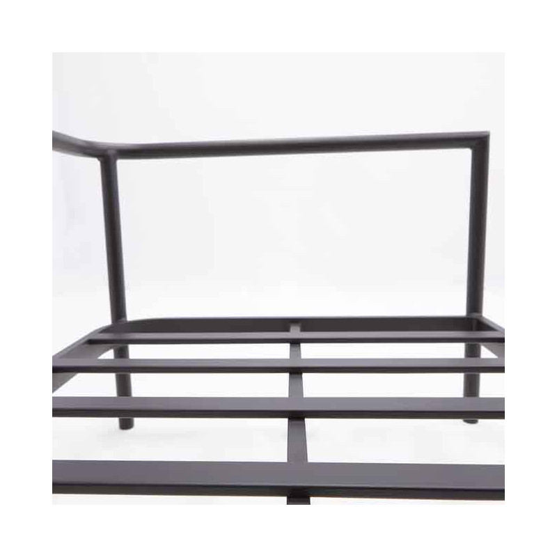 Module corner Idunn en aluminium et olefin Noir - NATERIAL