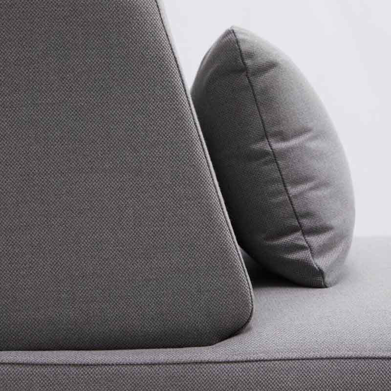Module Neptune 1 personne en aluminium Blanc /Coussin Gris - NATERIAL - 86549125