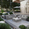 Canapé 3 places Neptune en aluminium Gris - NATERIAL - 86549103