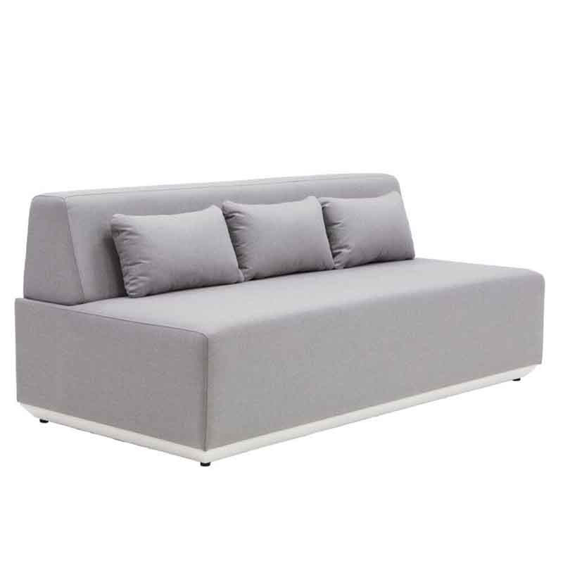 Canapé 3 places Neptune en aluminium Gris - NATERIAL - 86549103