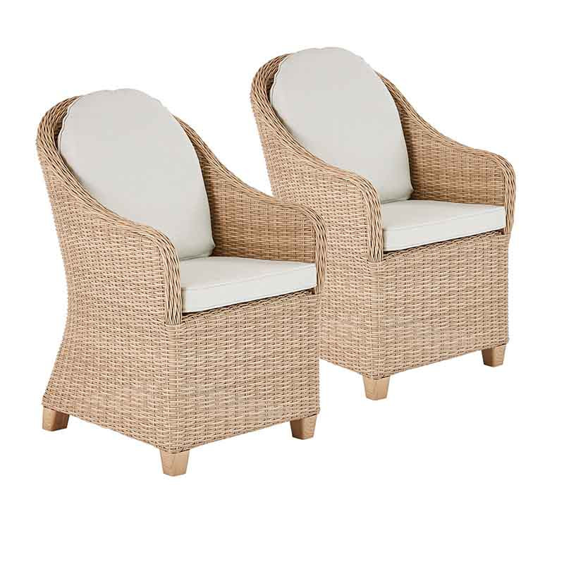 Lot de 2 fauteuils Medena Beige - NATERIAL - 86135855