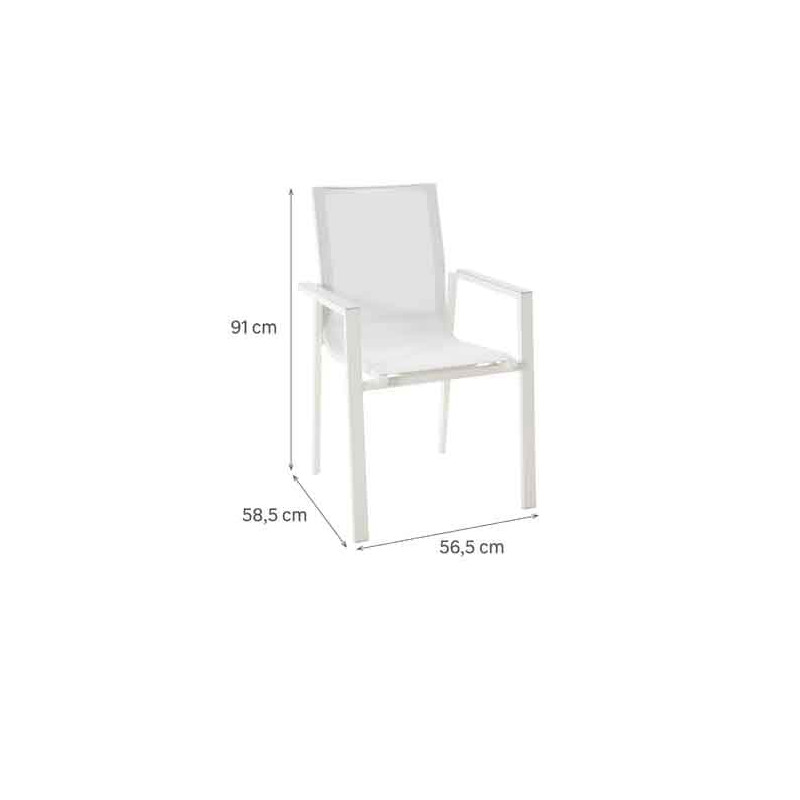 Fauteuil de jardin Odyssea Gamma Blanc - NATERIAL - 90339785