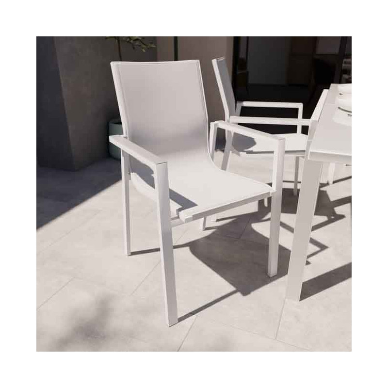 Fauteuil de jardin Odyssea Gamma Blanc - NATERIAL - 90339785