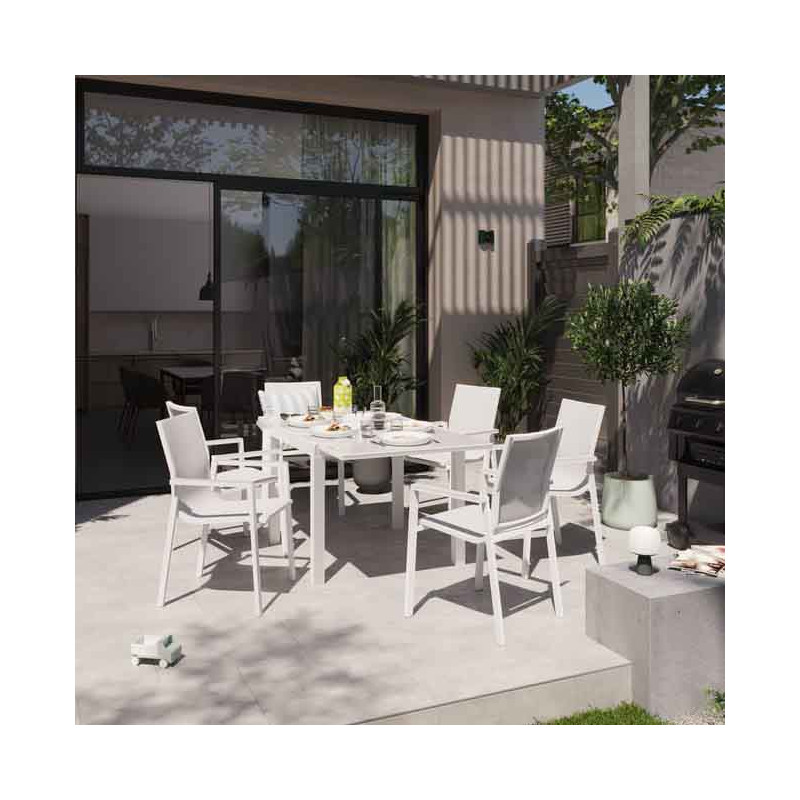Fauteuil de jardin Odyssea Gamma Blanc - NATERIAL - 90339785