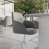 Fauteuil haut ajustable Neptune Blanc/Gris - NATERIAL - 86549038