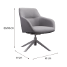 Fauteuil haut ajustable Neptune Blanc/Gris - NATERIAL - 86549038