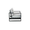 Fauteuil Athena en aluminium avec coussin Gris - NATERIAL - 86549128
