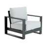 Fauteuil Athena en aluminium avec coussin Gris - NATERIAL - 86549128