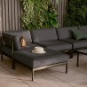 Fauteuil Idunn en aluminium et olefin Noir - NATERIAL - 86545477