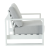 Fauteuil bas de jardin Athena en aluminium Blanc - NATERIAL - 86549121