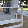 Fauteuil bas de jardin Athena en aluminium Blanc - NATERIAL - 86549121