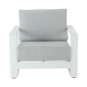 Fauteuil bas de jardin Athena en aluminium Blanc - NATERIAL - 86549121