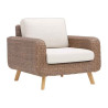 Fauteuil bas de jardin Nerea en résine tressée - NATERIAL - 86545440