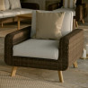Fauteuil bas de jardin Nerea en résine tressée - NATERIAL - 86545440