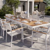 Fauteuil de jardin Persea en aluminium et textilène Blanc - NATERIAL - 90339788