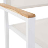 Fauteuil de jardin Persea en aluminium et textilène Blanc - NATERIAL - 90339788