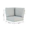 Élément d’angle Athena en aluminium Blanc - NATERIAL - 86549133