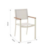 Fauteuil de jardin Oris en aluminium Blanc - NATERIAL - 90339791