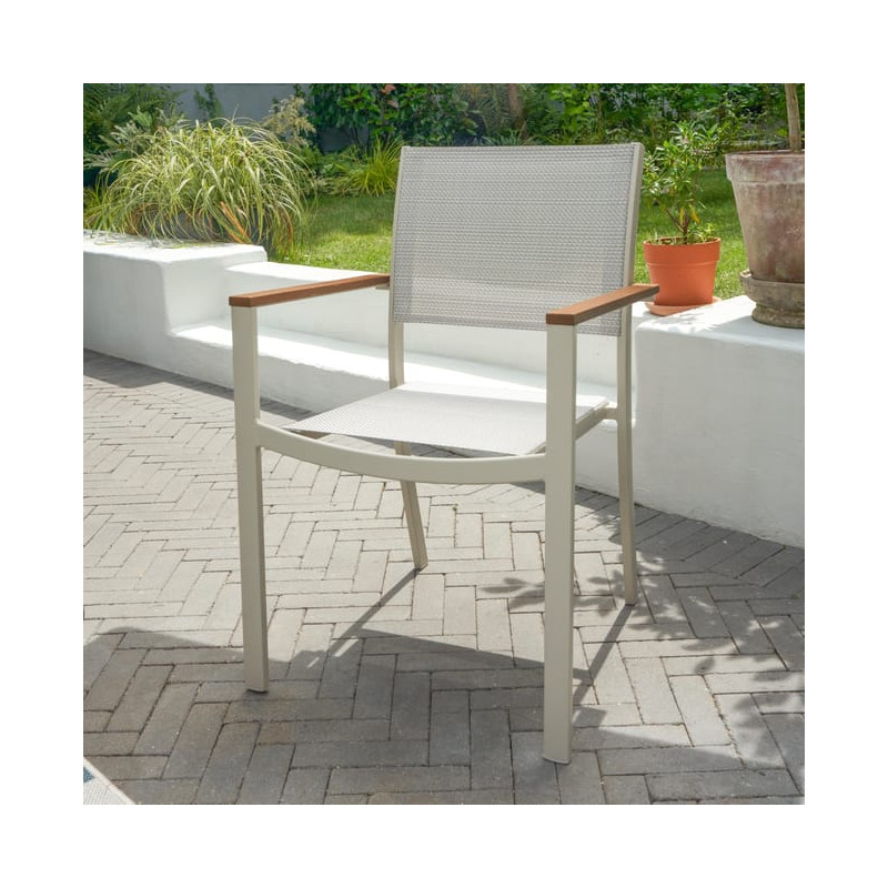 Fauteuil de jardin Oris en aluminium Blanc - NATERIAL - 90339791