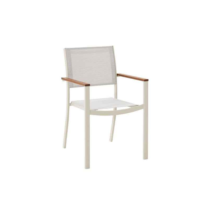Fauteuil de jardin Oris en aluminium Blanc - NATERIAL - 90339791