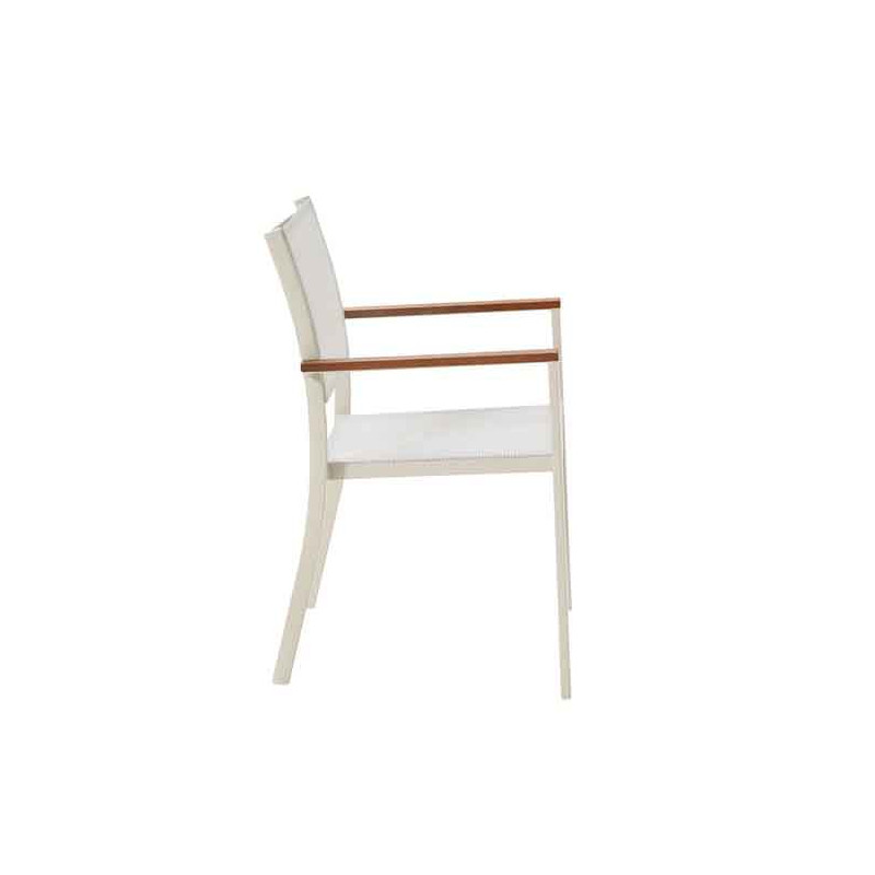 Fauteuil de jardin Oris en aluminium Blanc - NATERIAL - 90339791