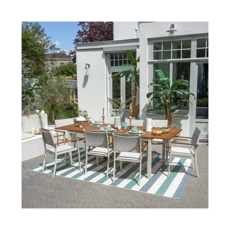 Fauteuil de jardin Oris en aluminium Blanc - NATERIAL - 90339791