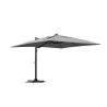 Parasol déporté rectangulaire Sombra Gris - NATERIAL - 83719278