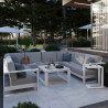 Canapé de jardin Athena 2 places côté gauche Blanc - NATERIAL - 86545493