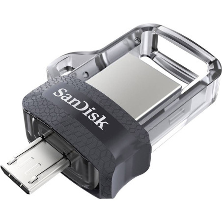 Clé USB/Micro-USB 3.0 Ultra Dual Drive m3.0, 64GB, OTG, 150MB/s, Gri - SANDISK - SAUV64MIULTRASDISK