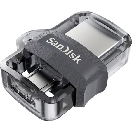 Clé USB/Micro-USB 3.0 Ultra Dual Drive m3.0, 64GB, OTG, 150MB/s, Gri - SANDISK - SAUV64MIULTRASDISK
