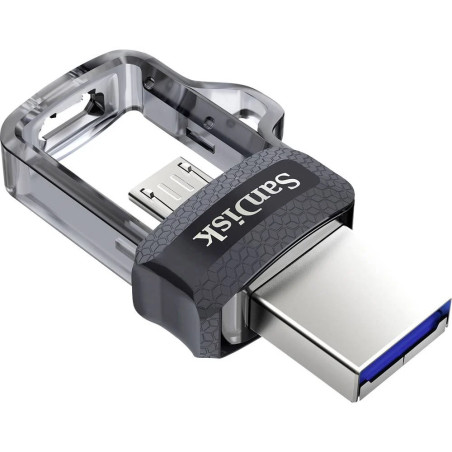 Clé USB/Micro-USB 3.0 Ultra Dual Drive m3.0, 64GB, OTG, 150MB/s, Gri - SANDISK - SAUV64MIULTRASDISK