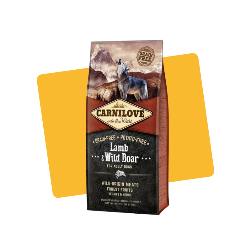 Croquettes pour chien adulte à l’agneau & sanglier 12kg - CARNILOVE