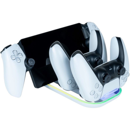 Triple chargeur pour PlayStation Portal et manettes DualSense PS5 Blanc - BIGBEN - JVPS5TRIPLECHARGER